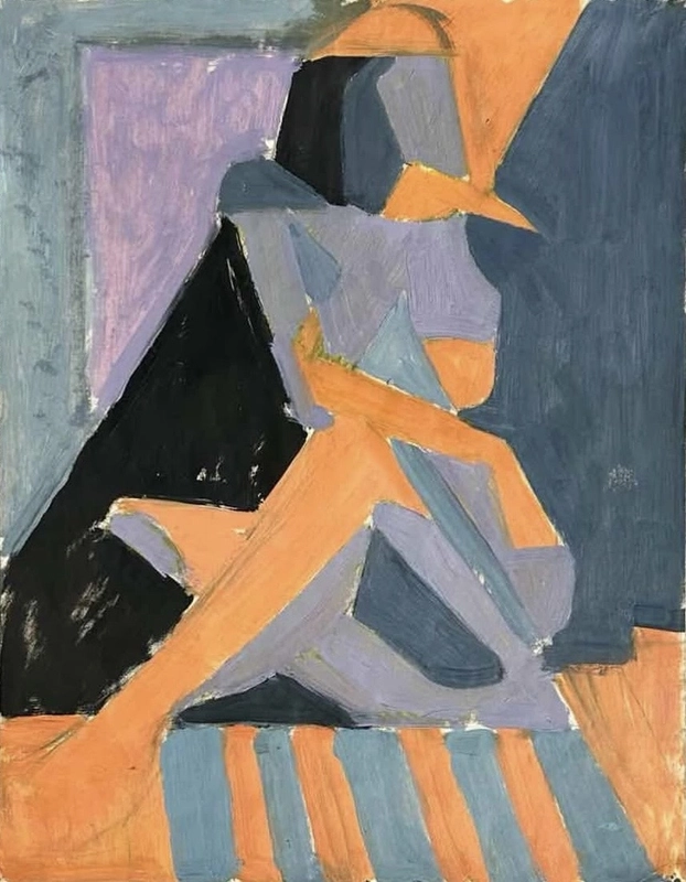 Marceau Constantin, Nu cubiste, 1955