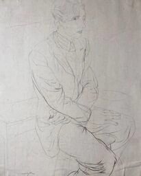 Glyn Morgan, Art Student, Benton Road (Self Portrait), c. 1940s