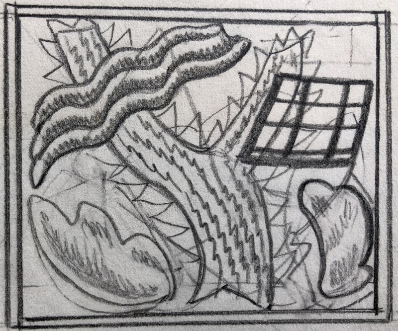 Doris Hatt (1890-1969)Abstract Landscape Design, 1950's