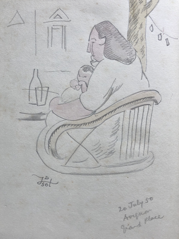 Doris Hatt (1890-1969)Mother and Child, St. Tropez, 1950