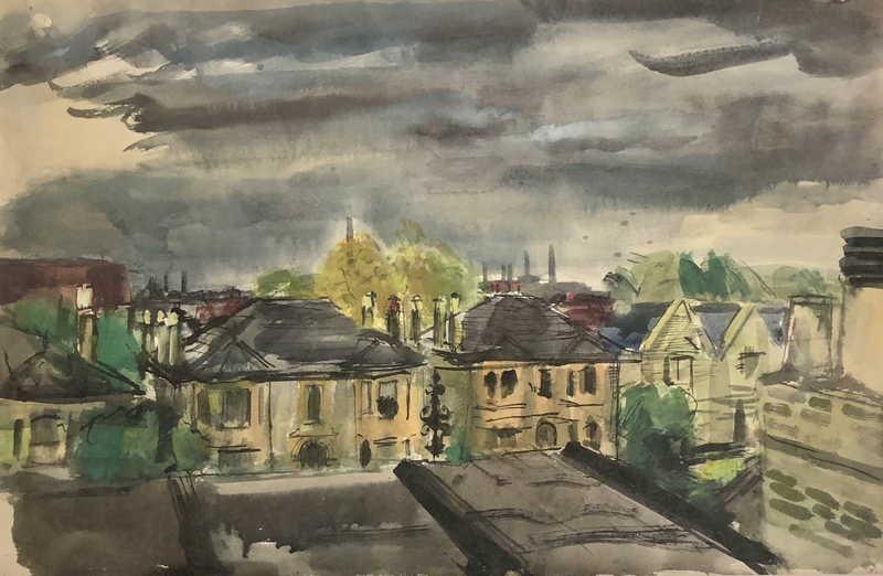 Ruskin Spear, Hammersmith Houses, c. 1957