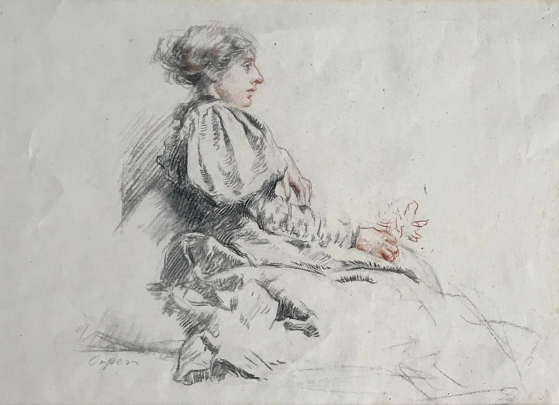 Sir William Orpen (1878-1931)Lady with Flower, 1902