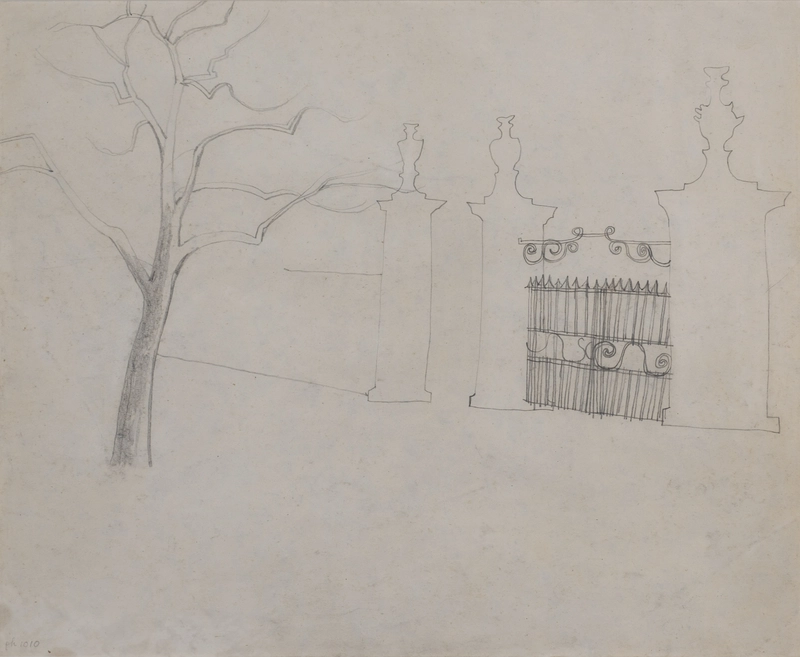 <span class=%22title%22>Untitled (gate and tree)<span class=%22title_comma%22>, </span></span><span class=%22year%22>1967 (c.)</span>