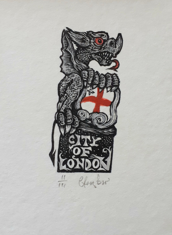 Brendan Hansbro London Dragon (With City of London Legend)