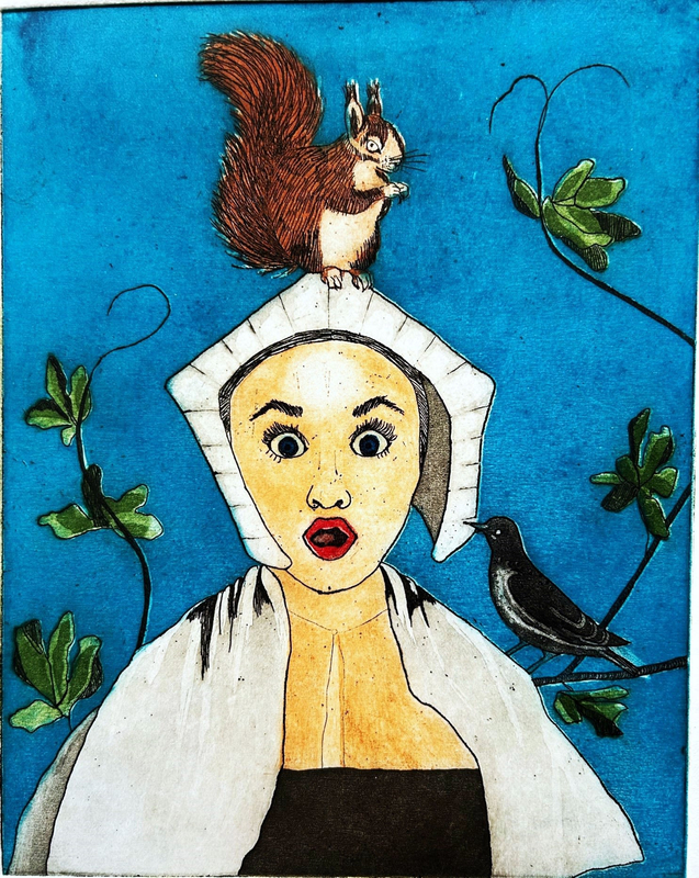 Suzy Quirke Whilst Painting Anne Lovell's Portrait, Mr Holbein Had Quite a Bit of Trouble With Her Naughty Pets