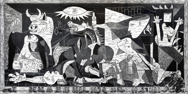 Mychael Barratt Guernica at the Whitechapel Art Gallery