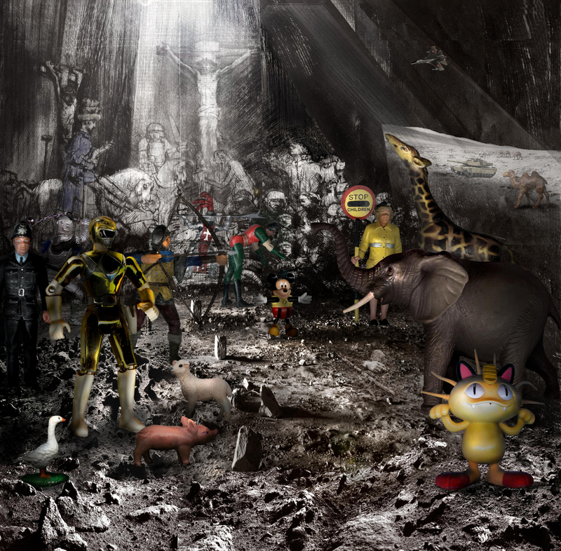 Christopher Clack The Three Crosses the Second State (after Rembrandt)