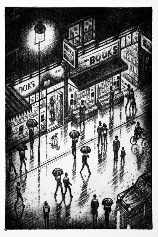 John Duffin RWS RE, Bookshops