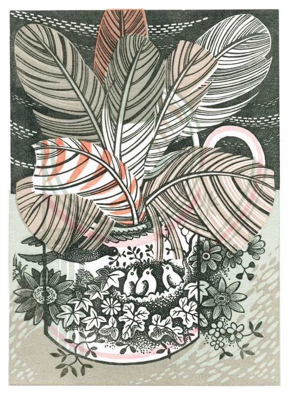 Angie Lewin RWS RE, Bird Cup