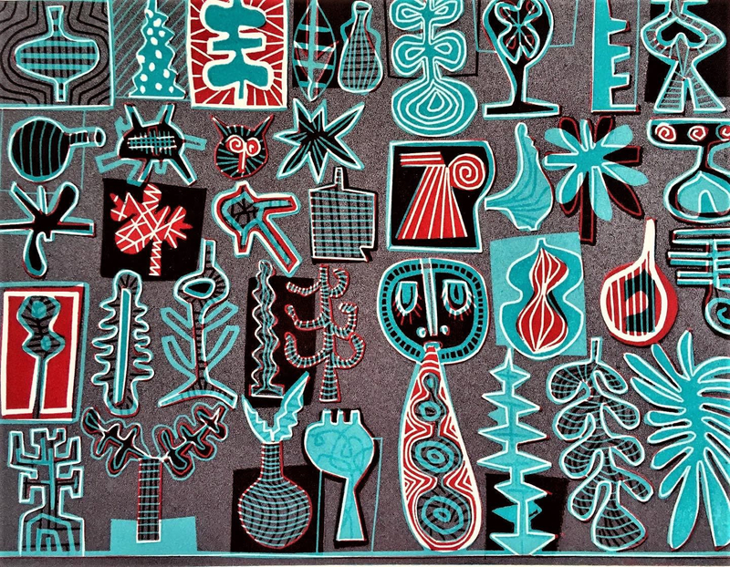 Dale Devereux Barker RE, A New Linocut VII