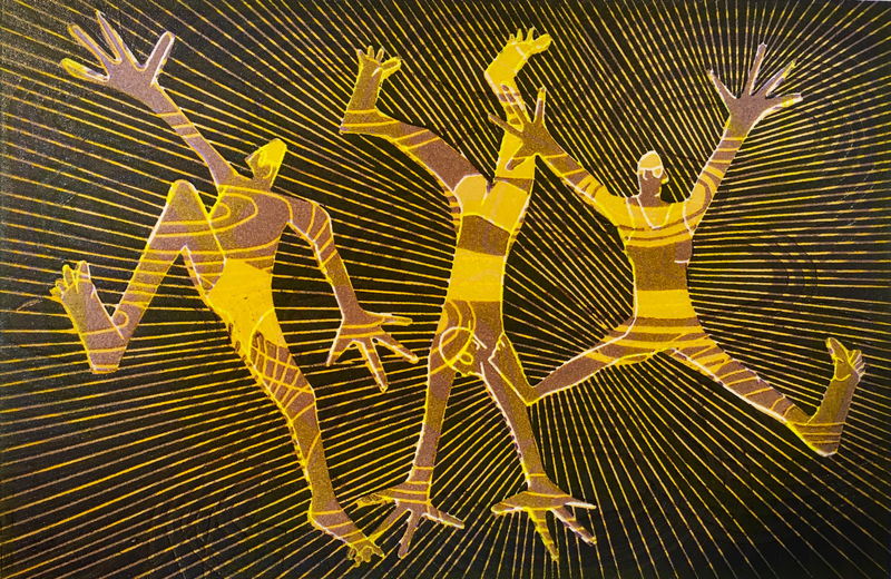 Dale Devereux Barker RE, Three Swimmers XI