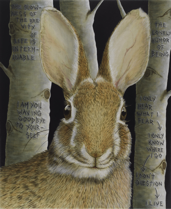 Sean Landers, "I Live" (detail), 2023