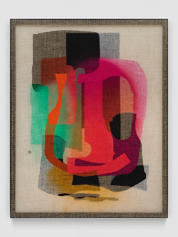 David Renggli, Desire Painting (Arcobilano), 2024, Acrylic on jute net and wood, 190 x 150 cm