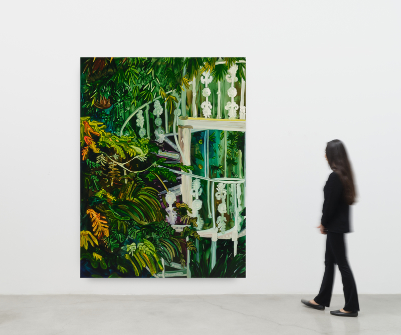 Clare Woods, "The Controller", 2025, oil on aluminium, 78 1/2 x 58 3/4 in (199 x 149 cm)