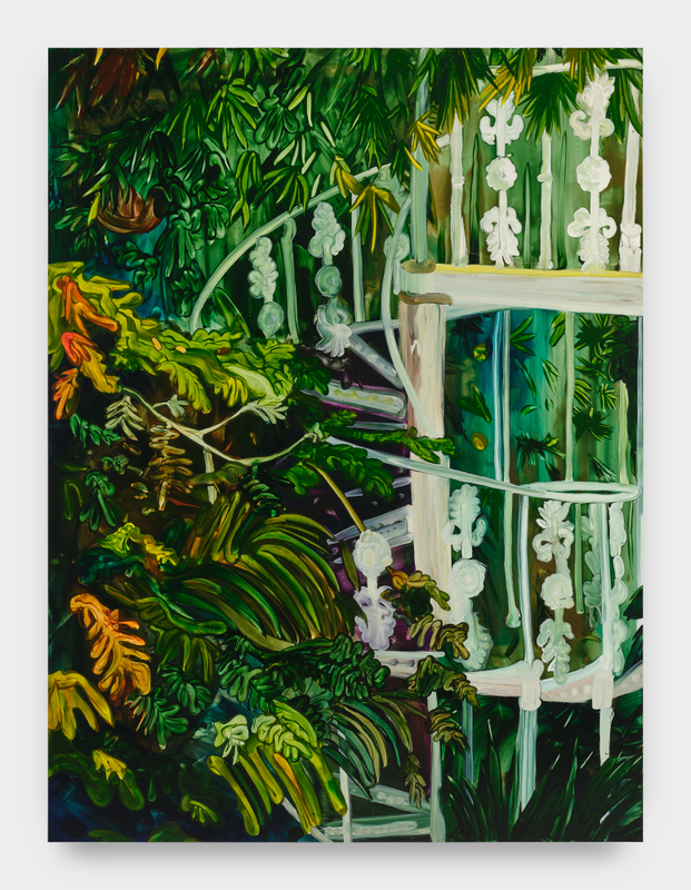 Clare Woods, "The Controller", 2025, oil on aluminium, 78 1/2 x 58 3/4 in (199 x 149 cm)