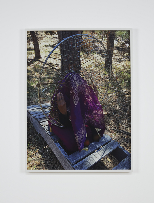 Senga Nengudi, In My Backyard, April 2020 (Performance Photograph), 2020