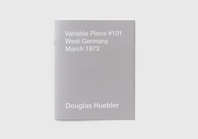 Douglas Huebler: Variable Piece #101, West Germany, March 1973 - Hassla Books - Publications - Paula Cooper Gallery