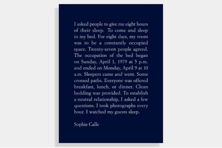 Sophie Calle: The Sleepers - Siglio Press - Publications - Paula Cooper Gallery