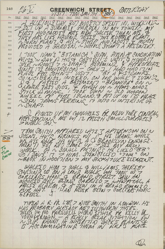 May 26, 1962 -  - Journals - Robert Indiana