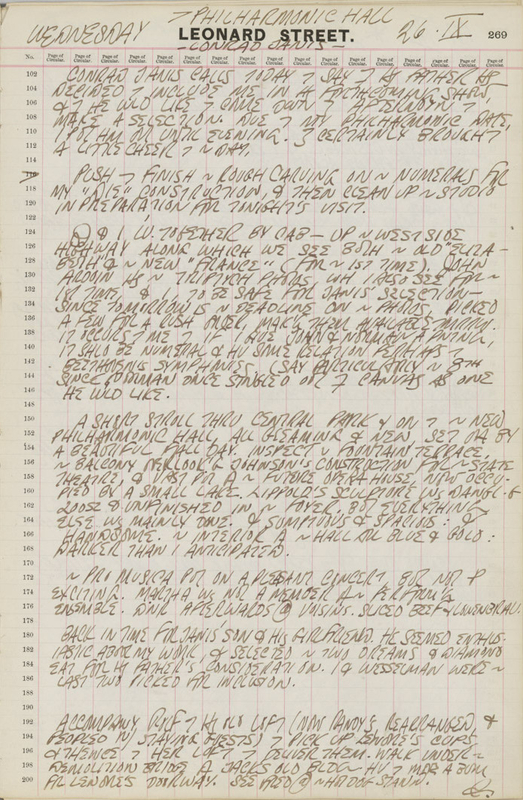 September 26, 1962 -  - Journals - Robert Indiana