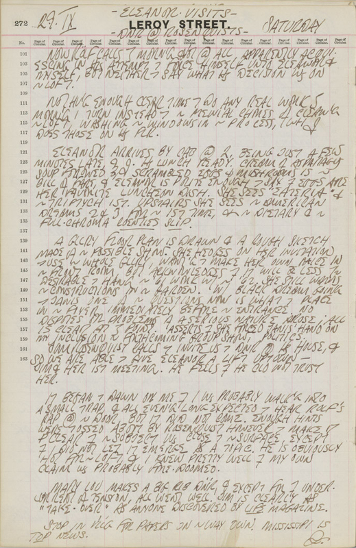 September 29, 1962 -  - Journals - Robert Indiana