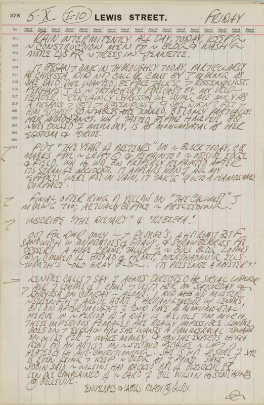 October 5, 1962 -  - Journals - Robert Indiana