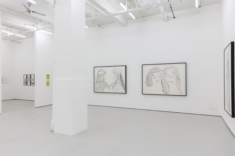 Installation view, Nicola Tyson, Beyond a Trace, The Drawing Room, London, 2017