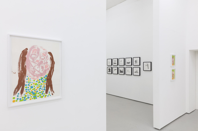 Installation view, Nicola Tyson, Beyond a Trace, The Drawing Room, London, 2017