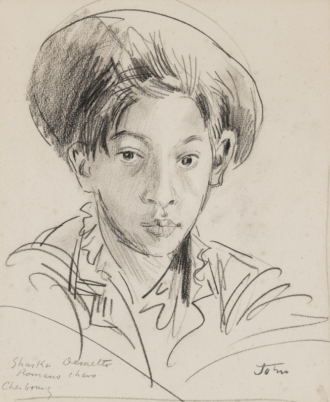 Head of a Boy, 1908&nbsp;&nbsp;&nbsp;  Charcoal on paper 13 1/8 x 9 5/8 inches