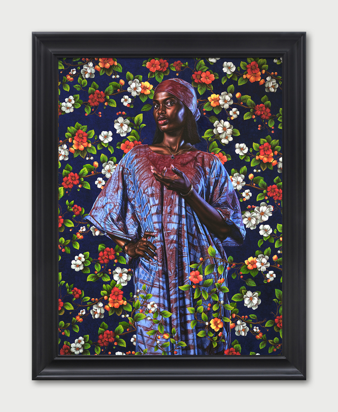 Kehinde Wiley&nbsp; Portrait of Mutiu Opeyemi Christiana II, 2025&nbsp;