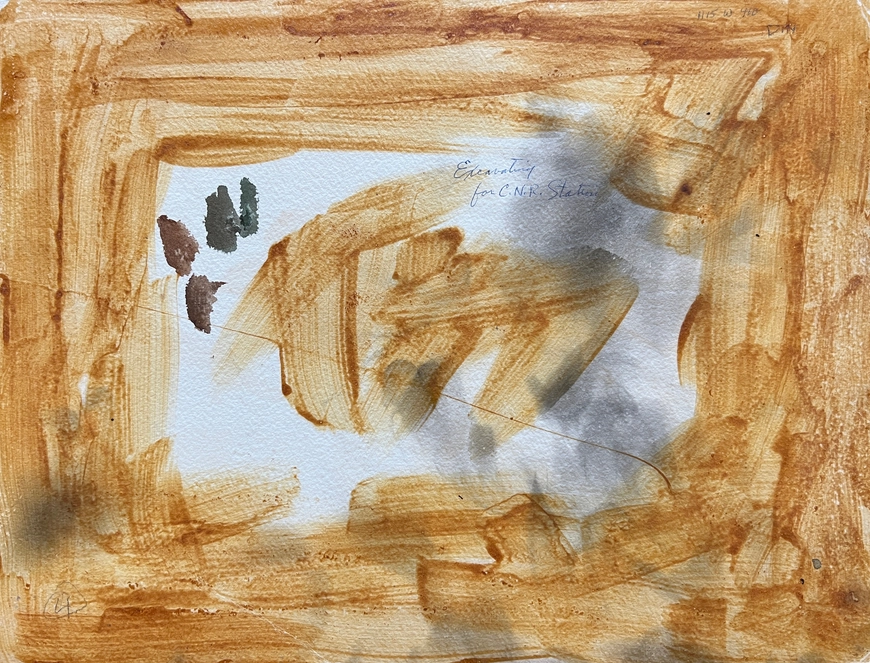 Excavating for CNR Station