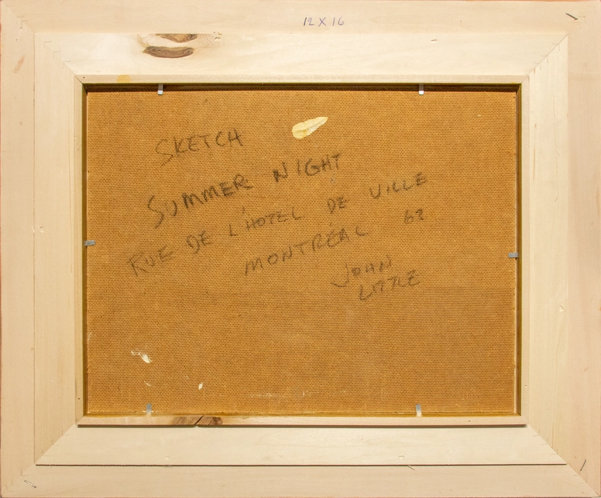 Sketch Summer Night, rue de l’Hotel de Ville, Montréal