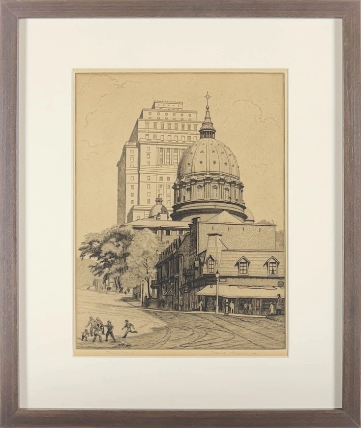 St. James Cathedral from the West (or St. James Cathedral, Dominion Square, Montreal)