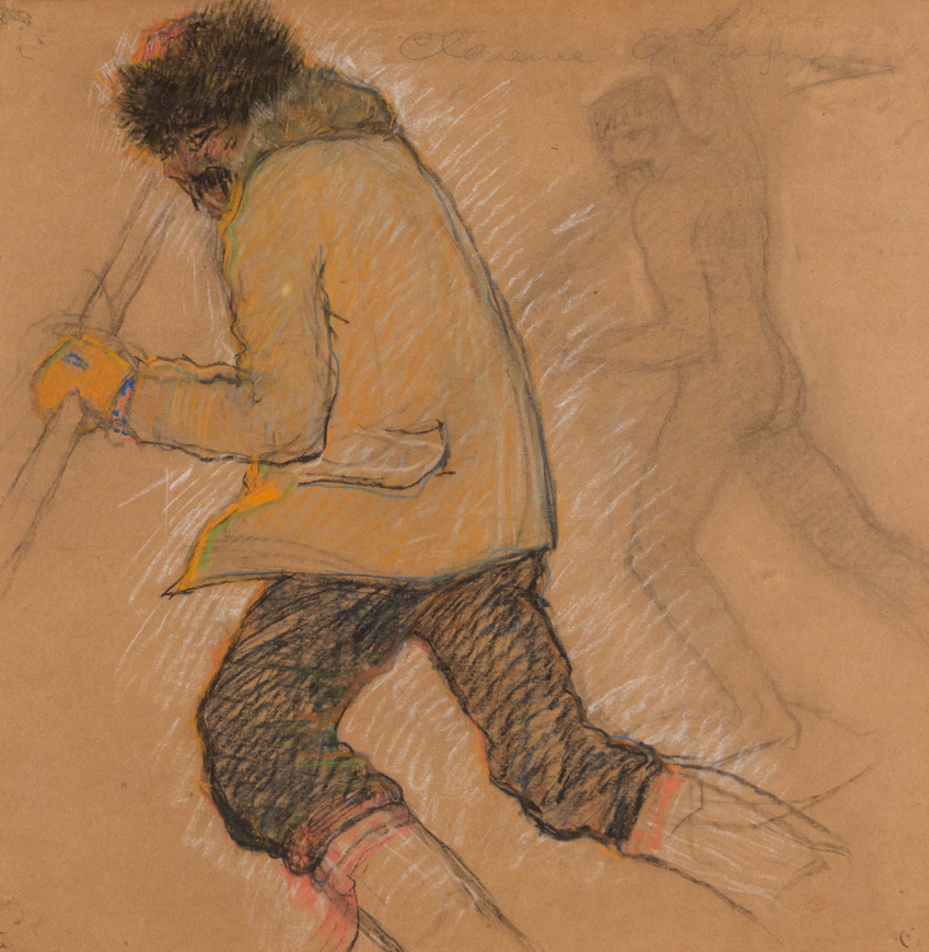 <span class="artist"><strong>Clarence A. Gagnon</strong></span>, <span class="title"><em>Le trappeur</em></span>