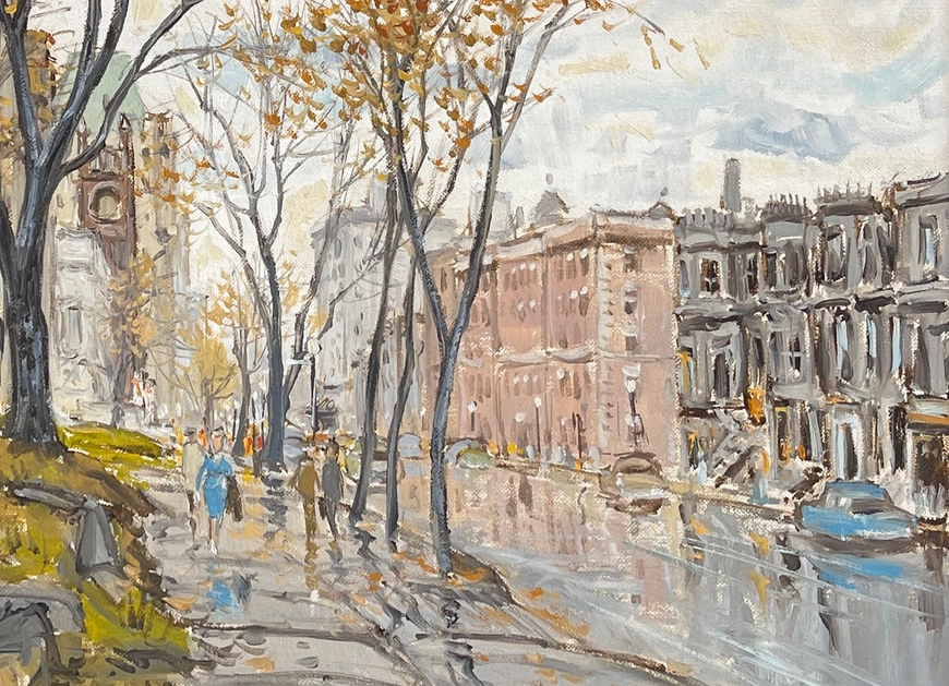 Sherbrooke St. at Simpson looking East