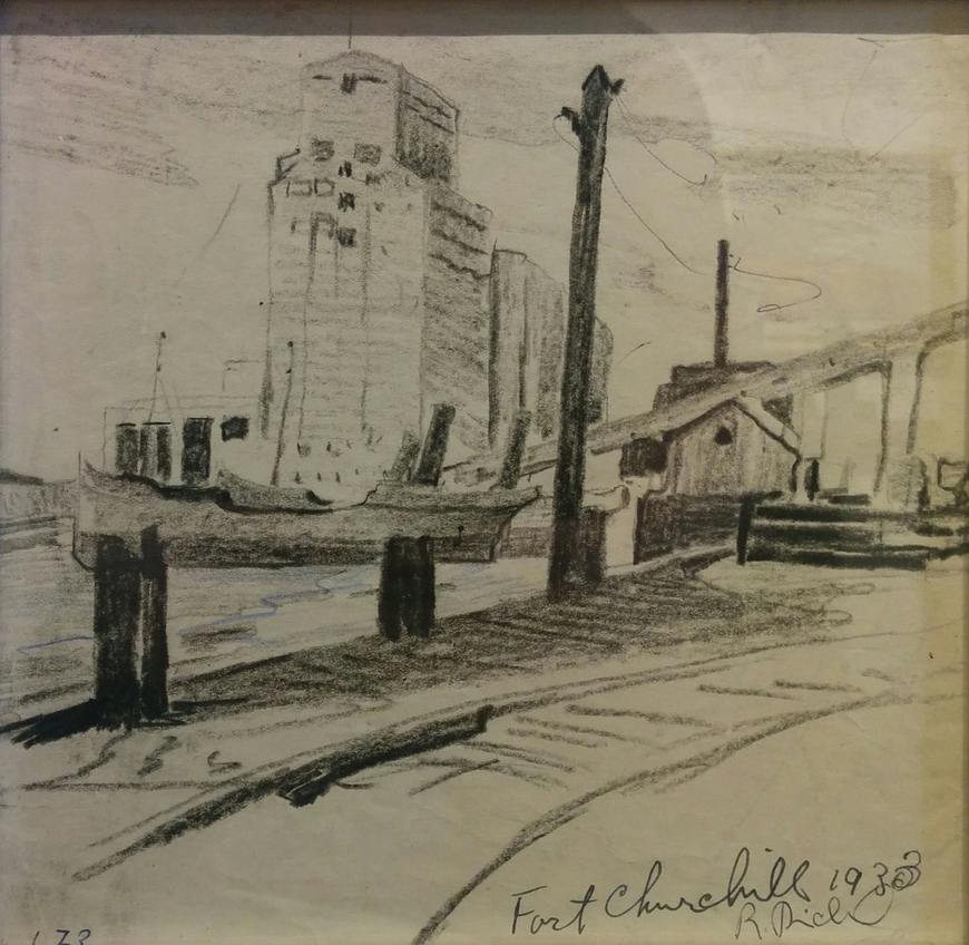 <span class="artist"><strong>René Richard, R.C.A.</strong></span>, <span class="title"><em>Fort Churchill (La fin du voyage)</em>, 1933</span>