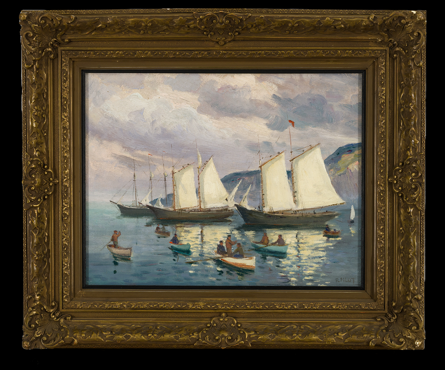 Fishing Fleet at Anchor, Newfoundland