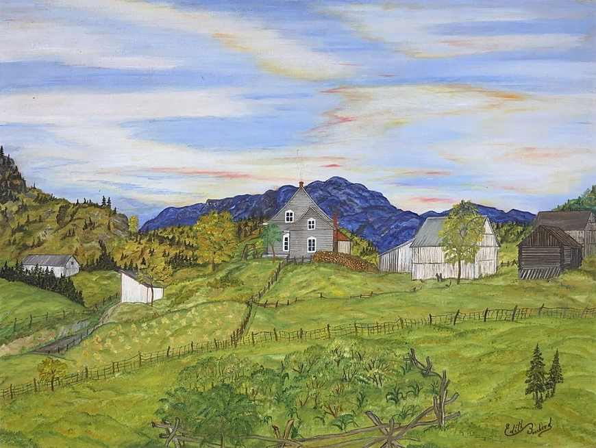 <span class="artist"><strong>Edith Bouchard</strong></span>, <span class="title"><em>Vieille Batisse, Baie St. Paul</em>, 1952 (circa)</span>