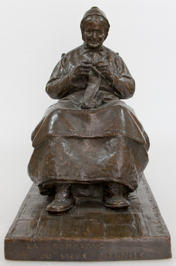 <span class="artist"><strong>Marc-Aurèle Suzor-Coté</strong></span>, <span class="title"><em>La compagne du vieux pionnier canadien</em>, 1912</span>