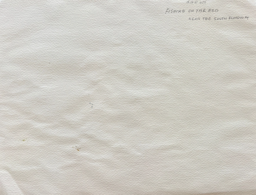 Fishing on the Red Near the South Floodway (Manitoba)