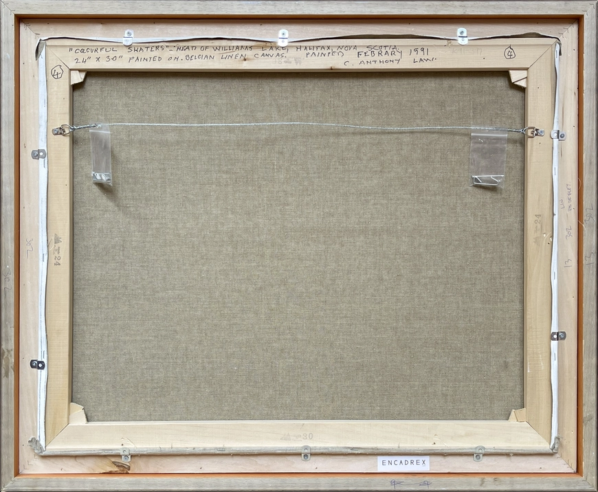 Colourful Skaters (Head of Williams Lake, Nova Scotia)