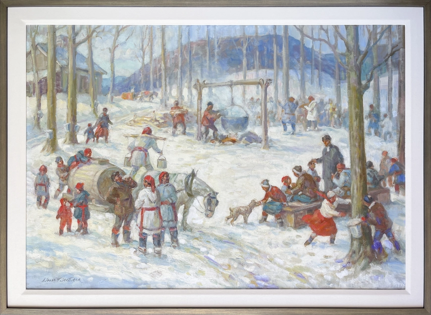 Sketch for Old Time Sugaring Party, St Hilaire, P.Q.