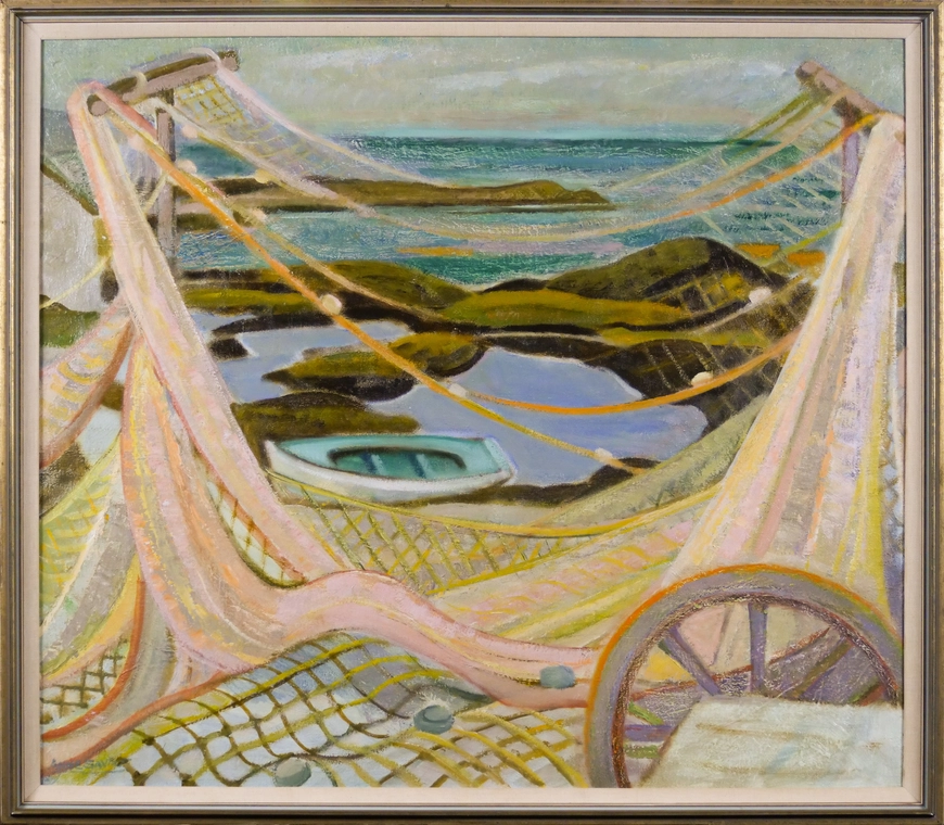 Low Tide (recto); Portrait of a Young Woman (verso)