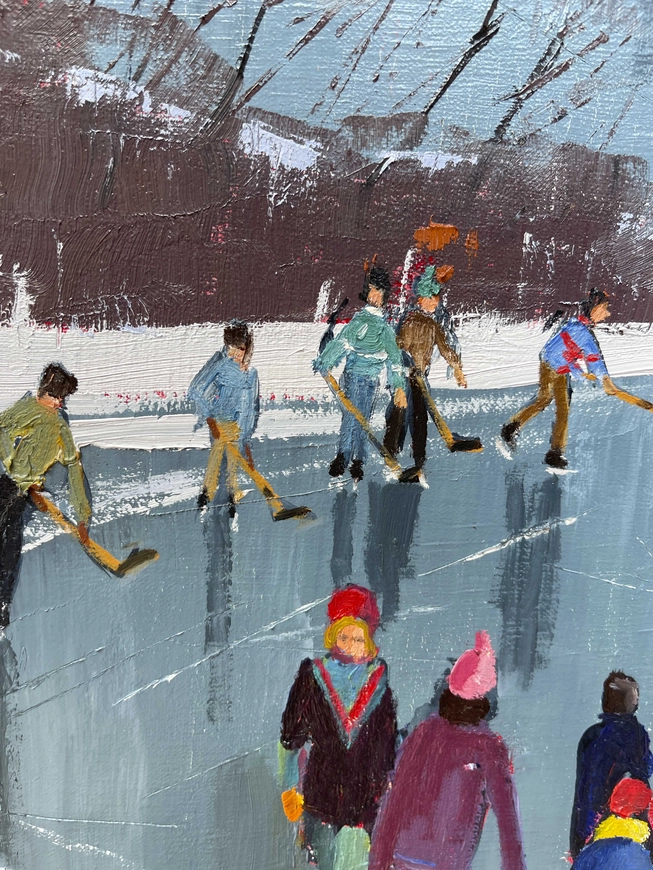 Colourful Skaters (Head of Williams Lake, Nova Scotia)