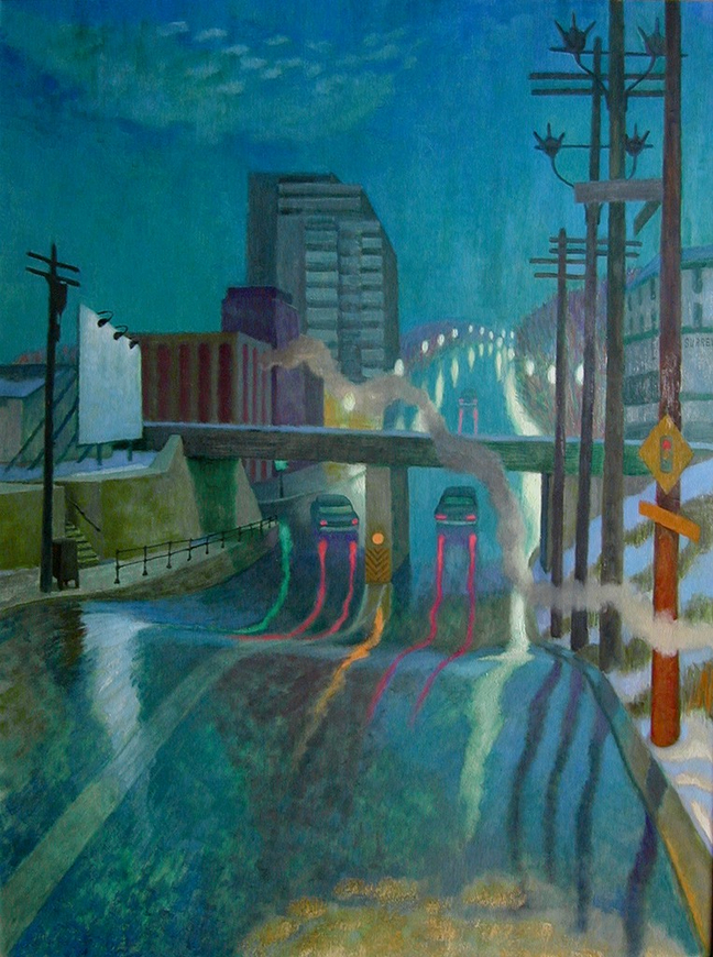 <span class="artist"><strong>Philip Surrey, C.M., LL.D., R.C.A.</strong></span>, <span class="title"><em>Decarie, Montreal</em>, 1969</span>