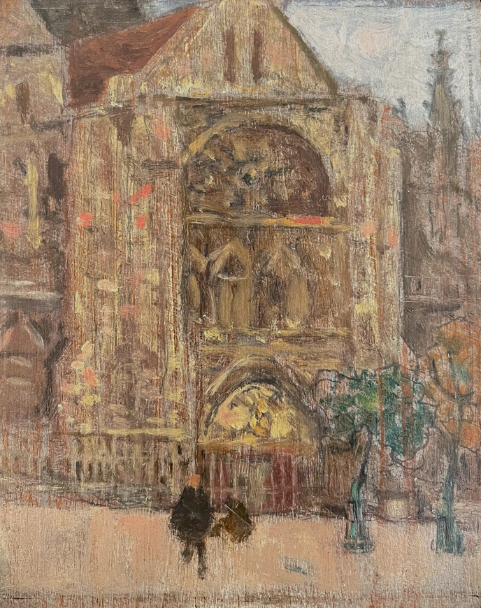 <span class="artist"><strong>James Wilson Morrice</strong></span>, <span class="title"><em>South Portal of Saint-Jacques de Dieppe</em>, 1909 (circa)</span>