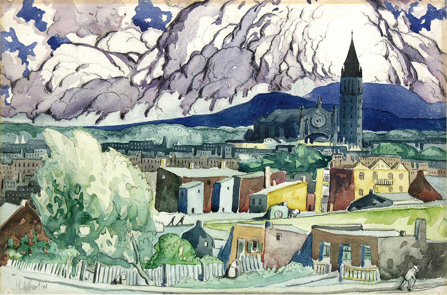 <span class="artist"><strong>Marc-Aurèle Fortin, A.R.C.A.</strong></span>, <span class="title"><em>Paysage après la pluie</em></span>