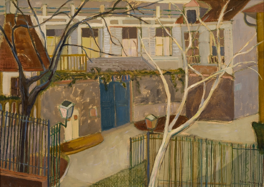 <span class="artist"><strong>Tobie Steinhouse</strong></span>, <span class="title"><em>Maisons de la cour</em>, 1950</span>