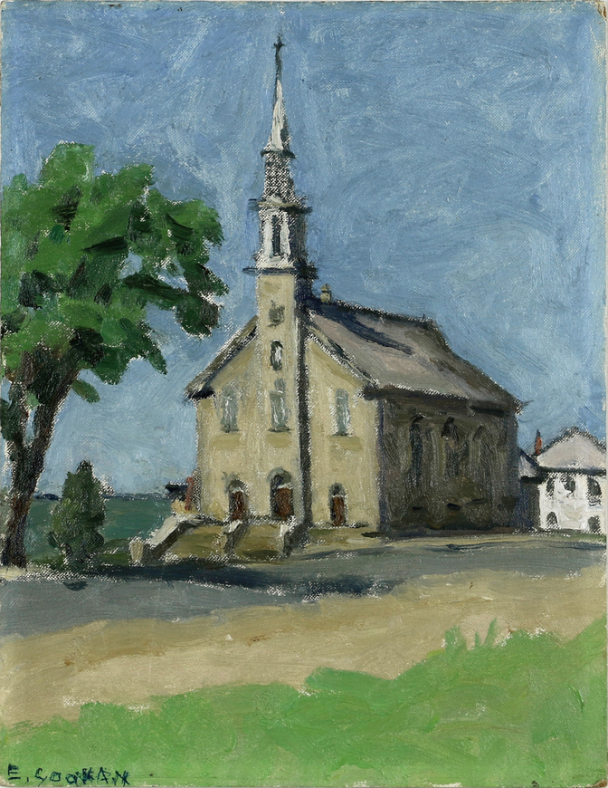 Emily Coonan (1885-1971) Church at Notre-Dame-du-Portage (Near Cacouna) Oil on canvas board, 14 x 11 in (35.6 x 27.9 cm) Read More Inquire
