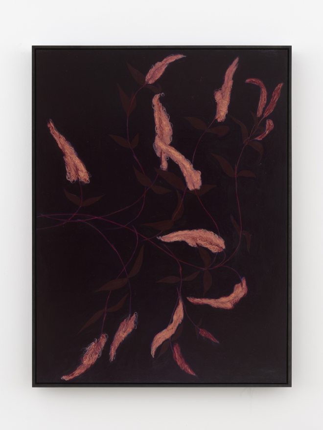 Alexandria Tarver nights, 105, 2026 Signed, titled, and dated on verso Oil on linen mounted on panel 37 1/4 x 49 1/4 in (framed) 94.6 x 125.1 cm (framed) (ATA26.005)